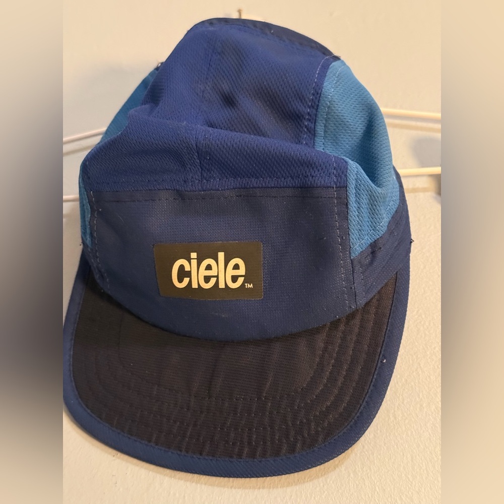 Ciele Athletics Cycling/Running Hat, Two Tone Blue With Black Brim